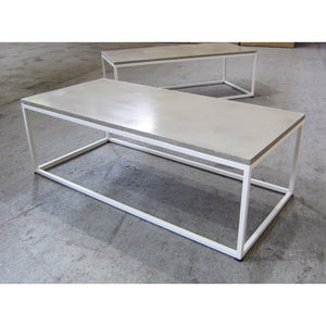 Custom Metal-Frame Coffee Table