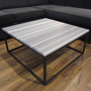 Custom Metal-Frame Coffee Table