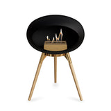 Ground Low Dome Black Fireplace