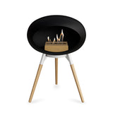 Ground Low Dome Black Fireplace