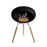 Ground Low Dome Black Fireplace