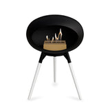 Ground Low Dome Black Fireplace