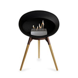 Ground Low Dome Black Fireplace