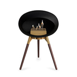 Ground Low Dome Black Fireplace