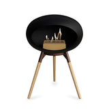 Ground Low Dome Black Fireplace