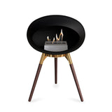 Ground Low Dome Black Fireplace