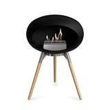 Ground Low Dome Black Fireplace