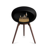 Ground Low Dome Black Fireplace