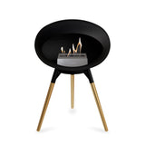 Ground Low Dome Black Fireplace