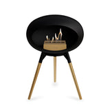 Ground Low Dome Black Fireplace