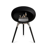 Ground Low Dome Black Fireplace
