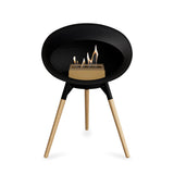 Ground Low Dome Black Fireplace
