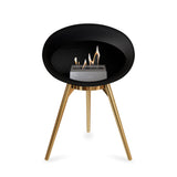 Ground Low Dome Black Fireplace