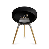 Ground Low Dome Black Fireplace