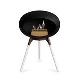Ground Low Dome Black Fireplace
