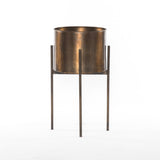 Weathered Brass Planter