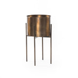 Weathered Brass Planter