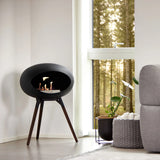 Ground Low Dome Black Fireplace