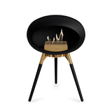 Ground Low Dome Black Fireplace