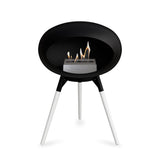 Ground Low Dome Black Fireplace