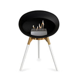 Ground Low Dome Black Fireplace