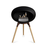 Ground Low Dome Black Fireplace
