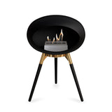 Ground Low Dome Black Fireplace