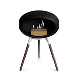 Ground Low Dome Black Fireplace