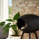 Ground Low Dome Black Fireplace