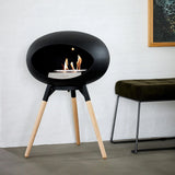 Ground Low Dome Black Fireplace