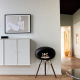 Ground Low Dome Black Fireplace