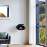 Sky Dome Black Fireplace