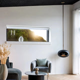 Sky Dome Black Fireplace