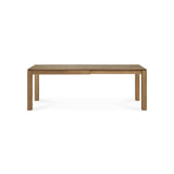 Teak Slice Extendable Dining Table