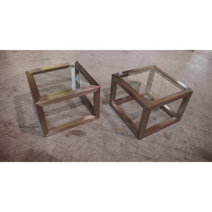 Custom Metal-Frame End Table